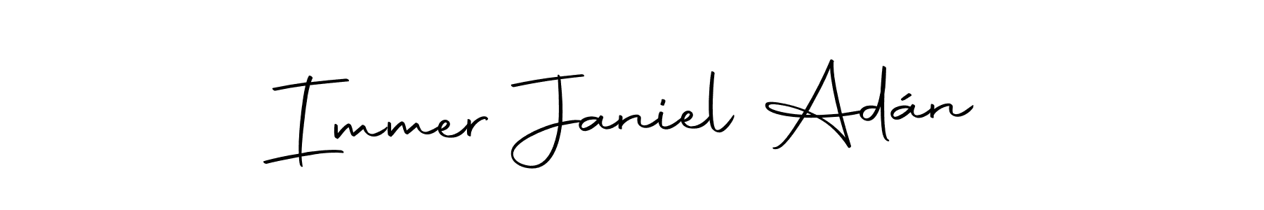 Similarly Autography-DOLnW is the best handwritten signature design. Signature creator online .You can use it as an online autograph creator for name Immer Janiel Adán. Immer Janiel Adán signature style 10 images and pictures png