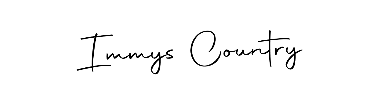 Design your own signature with our free online signature maker. With this signature software, you can create a handwritten (Autography-DOLnW) signature for name Immys Country. Immys Country signature style 10 images and pictures png