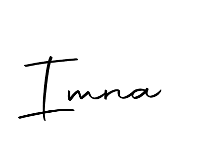 Design your own signature with our free online signature maker. With this signature software, you can create a handwritten (Autography-DOLnW) signature for name Imna. Imna signature style 10 images and pictures png