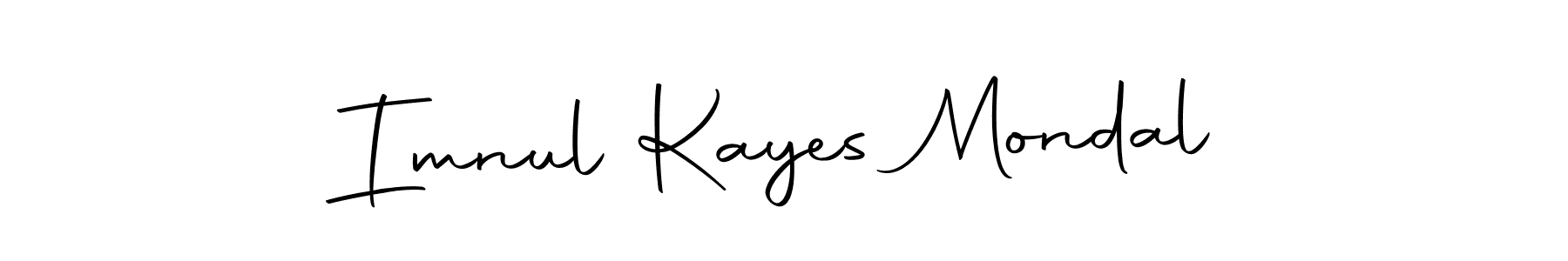 Also we have Imnul Kayes Mondal name is the best signature style. Create professional handwritten signature collection using Autography-DOLnW autograph style. Imnul Kayes Mondal signature style 10 images and pictures png
