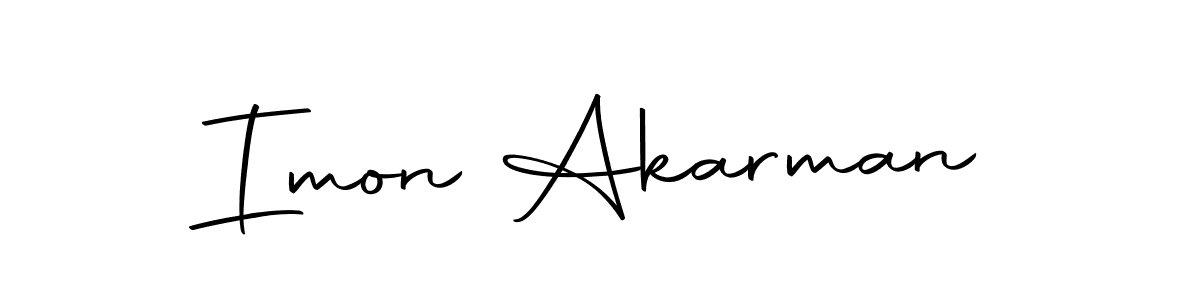 Create a beautiful signature design for name Imon Akarman. With this signature (Autography-DOLnW) fonts, you can make a handwritten signature for free. Imon Akarman signature style 10 images and pictures png