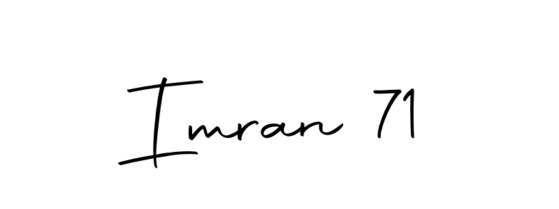 Design your own signature with our free online signature maker. With this signature software, you can create a handwritten (Autography-DOLnW) signature for name Imran 71. Imran 71 signature style 10 images and pictures png
