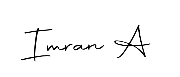 Make a beautiful signature design for name Imran A. Use this online signature maker to create a handwritten signature for free. Imran A signature style 10 images and pictures png