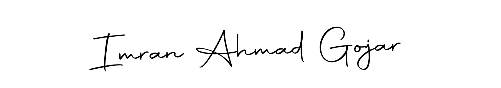 The best way (Autography-DOLnW) to make a short signature is to pick only two or three words in your name. The name Imran Ahmad Gojar include a total of six letters. For converting this name. Imran Ahmad Gojar signature style 10 images and pictures png