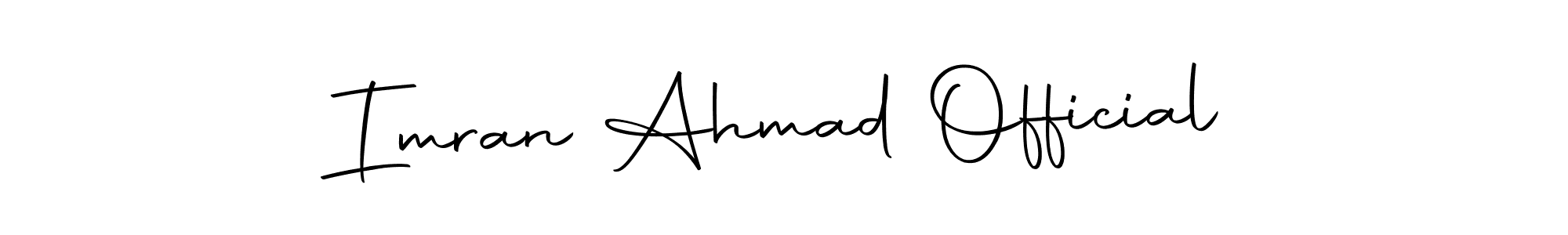 Make a short Imran Ahmad Official signature style. Manage your documents anywhere anytime using Autography-DOLnW. Create and add eSignatures, submit forms, share and send files easily. Imran Ahmad Official signature style 10 images and pictures png