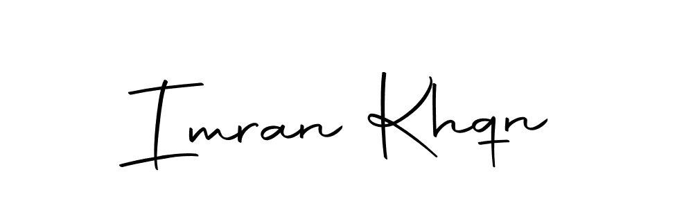 How to make Imran Khqn name signature. Use Autography-DOLnW style for creating short signs online. This is the latest handwritten sign. Imran Khqn signature style 10 images and pictures png