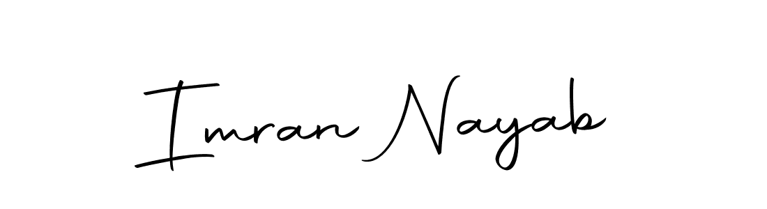 Create a beautiful signature design for name Imran Nayab. With this signature (Autography-DOLnW) fonts, you can make a handwritten signature for free. Imran Nayab signature style 10 images and pictures png