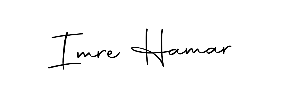 You should practise on your own different ways (Autography-DOLnW) to write your name (Imre Hamar) in signature. don't let someone else do it for you. Imre Hamar signature style 10 images and pictures png