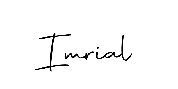 Use a signature maker to create a handwritten signature online. With this signature software, you can design (Autography-DOLnW) your own signature for name Imrial. Imrial signature style 10 images and pictures png