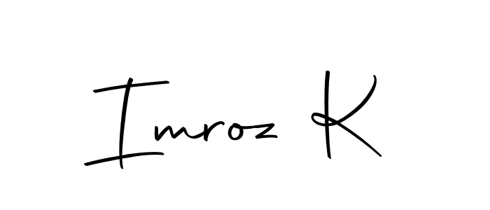 Also You can easily find your signature by using the search form. We will create Imroz K name handwritten signature images for you free of cost using Autography-DOLnW sign style. Imroz K signature style 10 images and pictures png