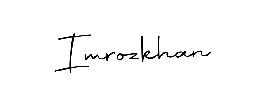 It looks lik you need a new signature style for name Imrozkhan. Design unique handwritten (Autography-DOLnW) signature with our free signature maker in just a few clicks. Imrozkhan signature style 10 images and pictures png