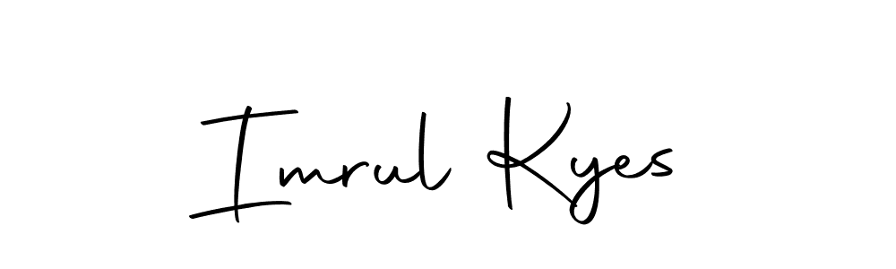 Use a signature maker to create a handwritten signature online. With this signature software, you can design (Autography-DOLnW) your own signature for name Imrul Kyes. Imrul Kyes signature style 10 images and pictures png
