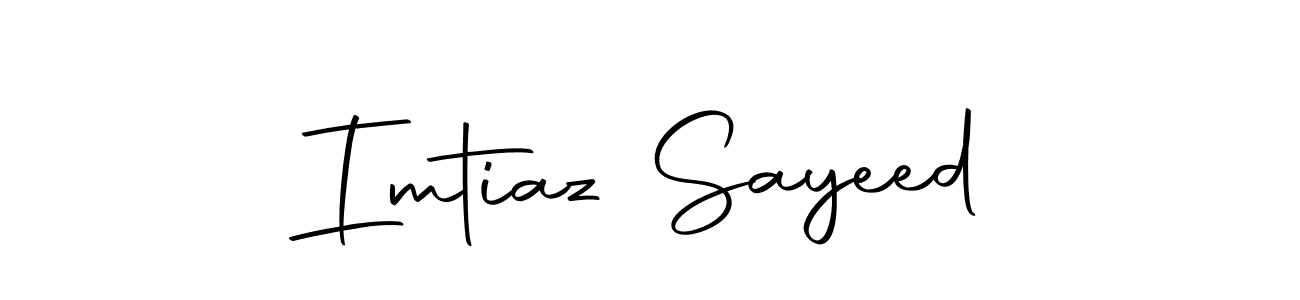 Create a beautiful signature design for name Imtiaz Sayeed. With this signature (Autography-DOLnW) fonts, you can make a handwritten signature for free. Imtiaz Sayeed signature style 10 images and pictures png