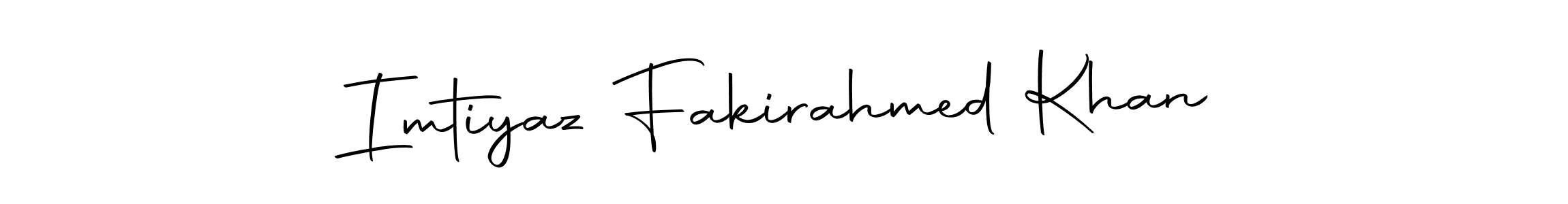 Make a beautiful signature design for name Imtiyaz Fakirahmed Khan. Use this online signature maker to create a handwritten signature for free. Imtiyaz Fakirahmed Khan signature style 10 images and pictures png