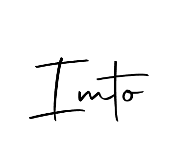 You should practise on your own different ways (Autography-DOLnW) to write your name (Imto) in signature. don't let someone else do it for you. Imto signature style 10 images and pictures png