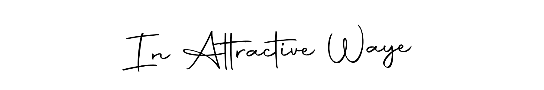This is the best signature style for the In Attractive Waye name. Also you like these signature font (Autography-DOLnW). Mix name signature. In Attractive Waye signature style 10 images and pictures png