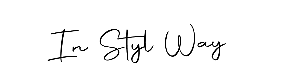 Design your own signature with our free online signature maker. With this signature software, you can create a handwritten (Autography-DOLnW) signature for name In Styl Way. In Styl Way signature style 10 images and pictures png