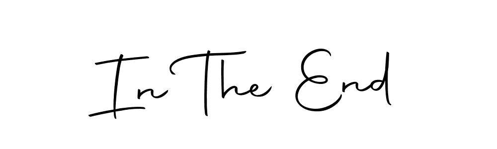 How to make In The End signature? Autography-DOLnW is a professional autograph style. Create handwritten signature for In The End name. In The End signature style 10 images and pictures png