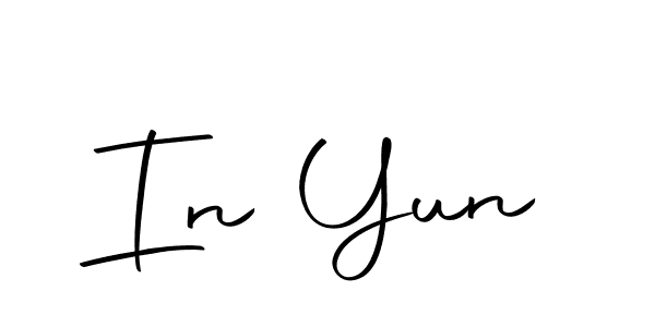 It looks lik you need a new signature style for name In Yun. Design unique handwritten (Autography-DOLnW) signature with our free signature maker in just a few clicks. In Yun signature style 10 images and pictures png