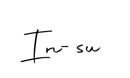How to make In-su name signature. Use Autography-DOLnW style for creating short signs online. This is the latest handwritten sign. In-su signature style 10 images and pictures png