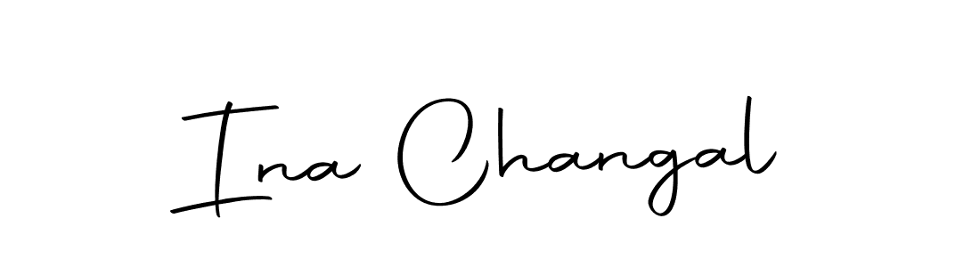 Ina Changal stylish signature style. Best Handwritten Sign (Autography-DOLnW) for my name. Handwritten Signature Collection Ideas for my name Ina Changal. Ina Changal signature style 10 images and pictures png