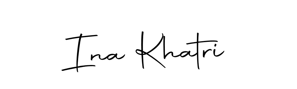 Also we have Ina Khatri name is the best signature style. Create professional handwritten signature collection using Autography-DOLnW autograph style. Ina Khatri signature style 10 images and pictures png