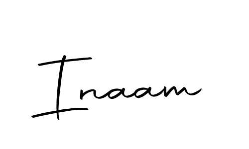 Design your own signature with our free online signature maker. With this signature software, you can create a handwritten (Autography-DOLnW) signature for name Inaam. Inaam signature style 10 images and pictures png