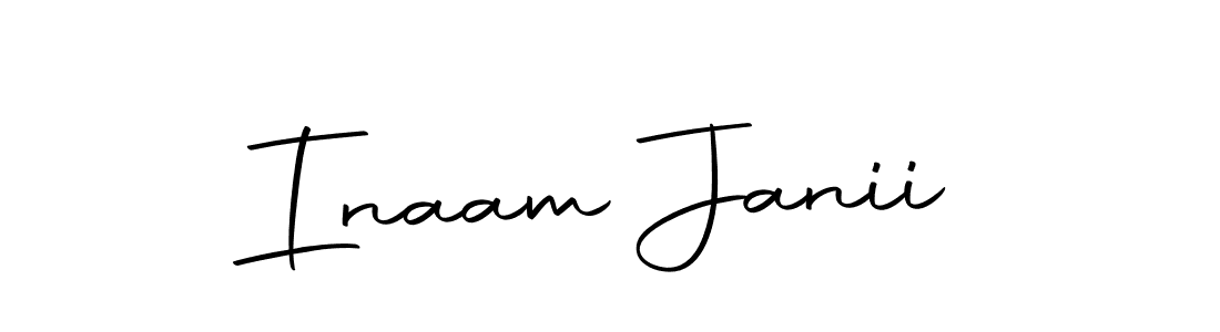 Inaam Janii stylish signature style. Best Handwritten Sign (Autography-DOLnW) for my name. Handwritten Signature Collection Ideas for my name Inaam Janii. Inaam Janii signature style 10 images and pictures png