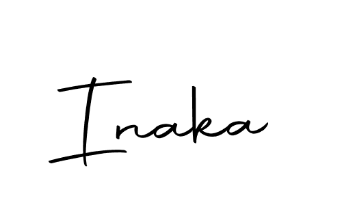 How to make Inaka name signature. Use Autography-DOLnW style for creating short signs online. This is the latest handwritten sign. Inaka signature style 10 images and pictures png