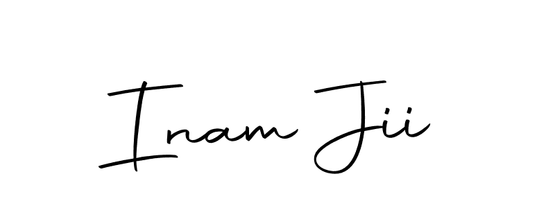 Similarly Autography-DOLnW is the best handwritten signature design. Signature creator online .You can use it as an online autograph creator for name Inam Jii. Inam Jii signature style 10 images and pictures png