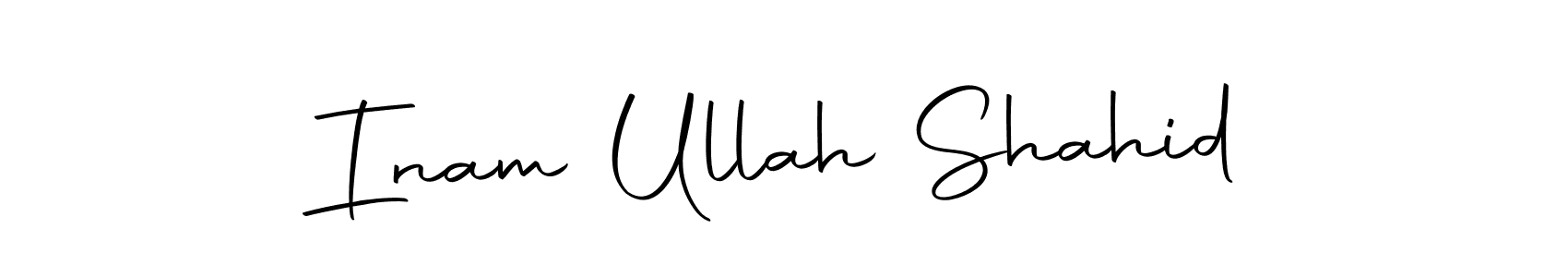 Also we have Inam Ullah Shahid name is the best signature style. Create professional handwritten signature collection using Autography-DOLnW autograph style. Inam Ullah Shahid signature style 10 images and pictures png