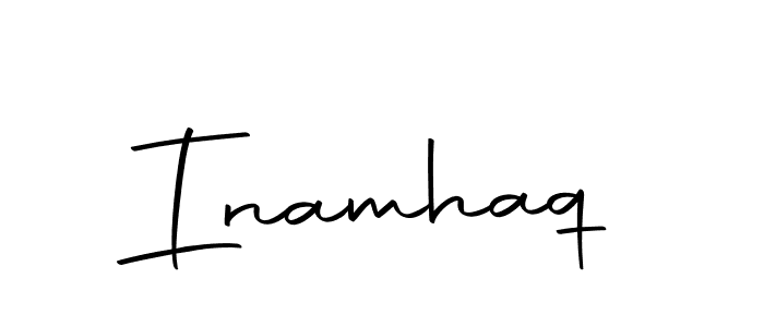 You should practise on your own different ways (Autography-DOLnW) to write your name (Inamhaq) in signature. don't let someone else do it for you. Inamhaq signature style 10 images and pictures png