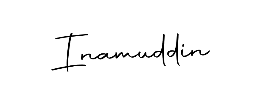 Design your own signature with our free online signature maker. With this signature software, you can create a handwritten (Autography-DOLnW) signature for name Inamuddin. Inamuddin signature style 10 images and pictures png