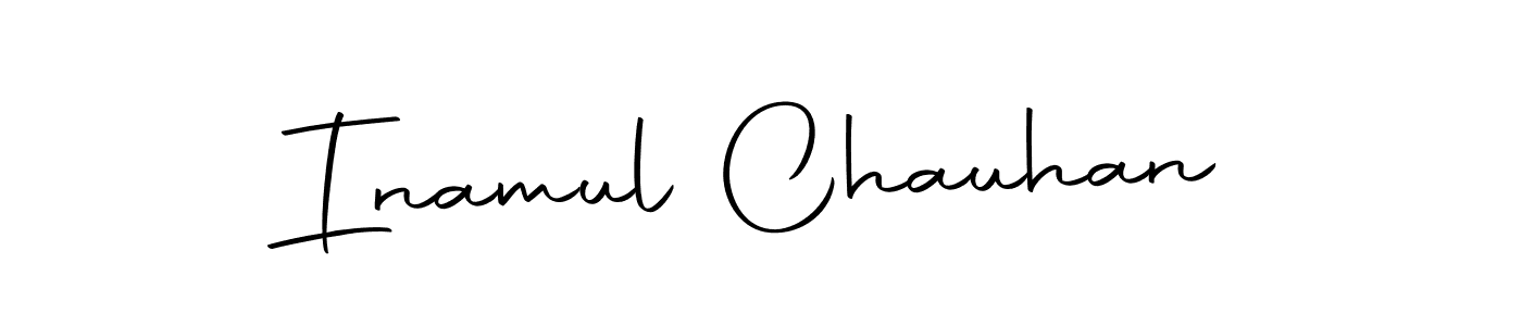 Inamul Chauhan stylish signature style. Best Handwritten Sign (Autography-DOLnW) for my name. Handwritten Signature Collection Ideas for my name Inamul Chauhan. Inamul Chauhan signature style 10 images and pictures png