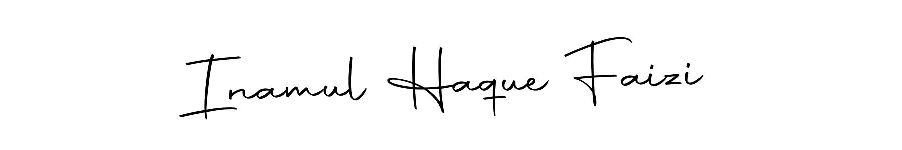 The best way (Autography-DOLnW) to make a short signature is to pick only two or three words in your name. The name Inamul Haque Faizi include a total of six letters. For converting this name. Inamul Haque Faizi signature style 10 images and pictures png