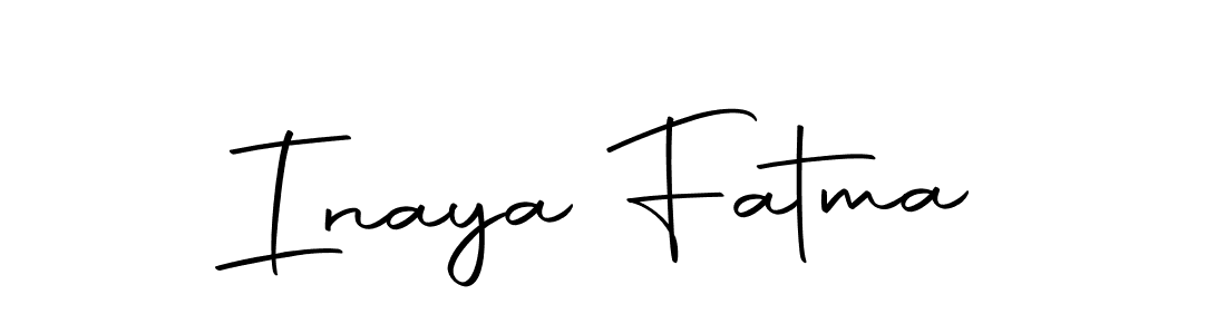 Make a short Inaya Fatma signature style. Manage your documents anywhere anytime using Autography-DOLnW. Create and add eSignatures, submit forms, share and send files easily. Inaya Fatma signature style 10 images and pictures png