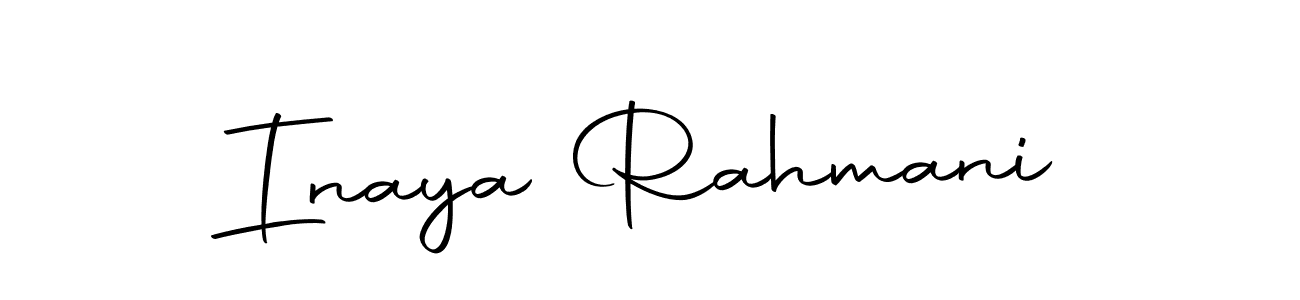 Make a short Inaya Rahmani signature style. Manage your documents anywhere anytime using Autography-DOLnW. Create and add eSignatures, submit forms, share and send files easily. Inaya Rahmani signature style 10 images and pictures png