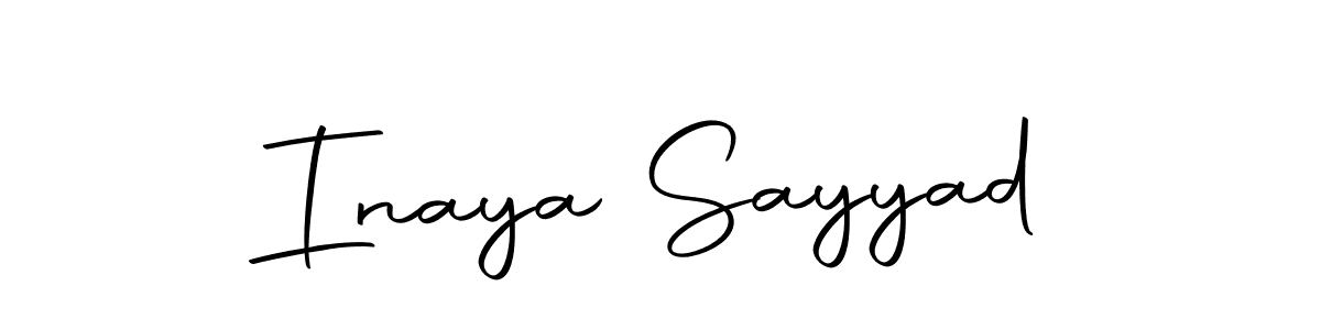 How to make Inaya Sayyad signature? Autography-DOLnW is a professional autograph style. Create handwritten signature for Inaya Sayyad name. Inaya Sayyad signature style 10 images and pictures png
