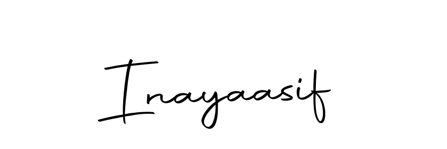 Design your own signature with our free online signature maker. With this signature software, you can create a handwritten (Autography-DOLnW) signature for name Inayaasif. Inayaasif signature style 10 images and pictures png