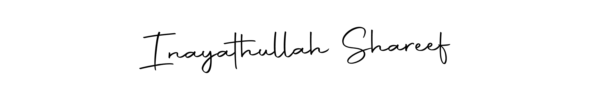 Create a beautiful signature design for name Inayathullah Shareef. With this signature (Autography-DOLnW) fonts, you can make a handwritten signature for free. Inayathullah Shareef signature style 10 images and pictures png