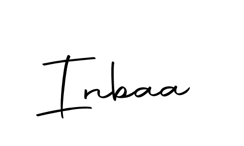 Create a beautiful signature design for name Inbaa. With this signature (Autography-DOLnW) fonts, you can make a handwritten signature for free. Inbaa signature style 10 images and pictures png