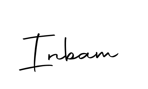 How to make Inbam signature? Autography-DOLnW is a professional autograph style. Create handwritten signature for Inbam name. Inbam signature style 10 images and pictures png