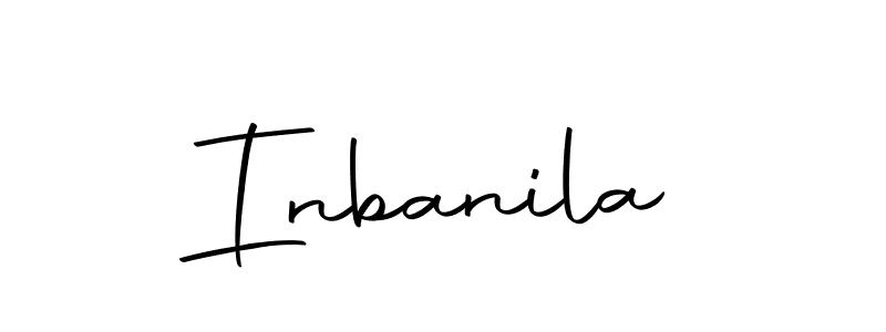 Design your own signature with our free online signature maker. With this signature software, you can create a handwritten (Autography-DOLnW) signature for name Inbanila. Inbanila signature style 10 images and pictures png