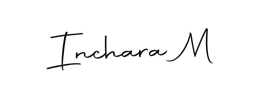 How to make Inchara M signature? Autography-DOLnW is a professional autograph style. Create handwritten signature for Inchara M name. Inchara M signature style 10 images and pictures png