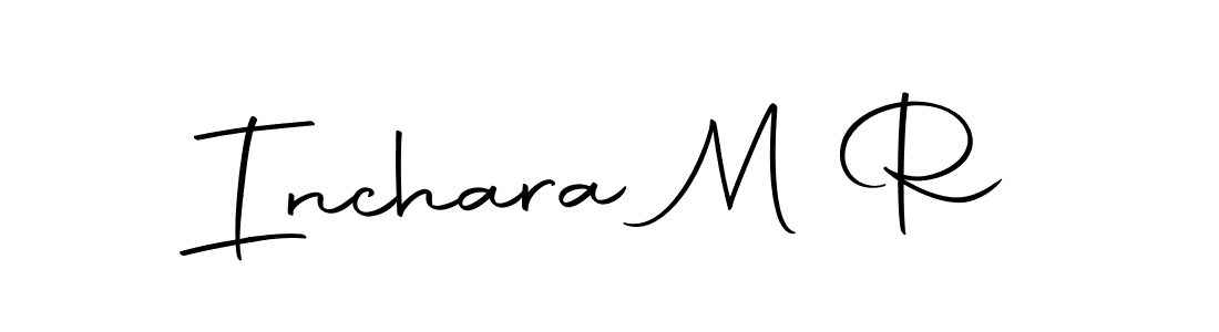 Autography-DOLnW is a professional signature style that is perfect for those who want to add a touch of class to their signature. It is also a great choice for those who want to make their signature more unique. Get Inchara M R name to fancy signature for free. Inchara M R signature style 10 images and pictures png