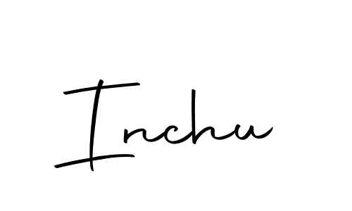Use a signature maker to create a handwritten signature online. With this signature software, you can design (Autography-DOLnW) your own signature for name Inchu. Inchu signature style 10 images and pictures png