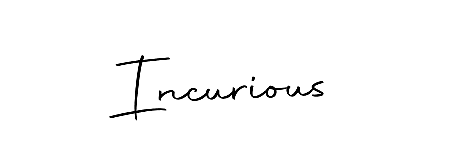 The best way (Autography-DOLnW) to make a short signature is to pick only two or three words in your name. The name Incurious include a total of six letters. For converting this name. Incurious signature style 10 images and pictures png