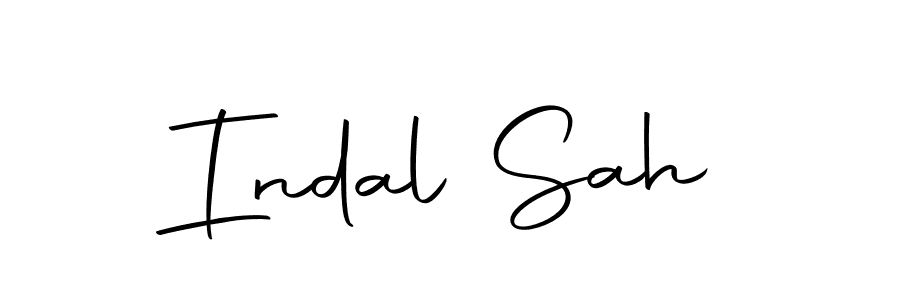 Indal Sah stylish signature style. Best Handwritten Sign (Autography-DOLnW) for my name. Handwritten Signature Collection Ideas for my name Indal Sah. Indal Sah signature style 10 images and pictures png