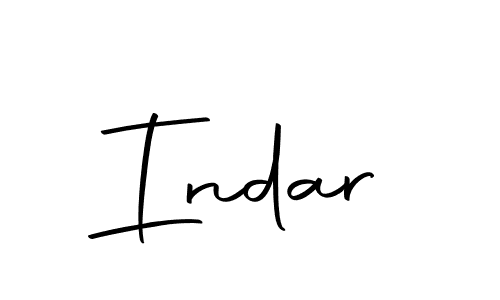 How to make Indar name signature. Use Autography-DOLnW style for creating short signs online. This is the latest handwritten sign. Indar signature style 10 images and pictures png