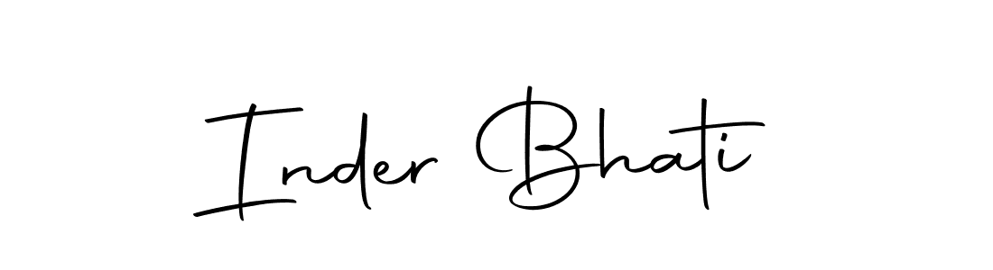 Here are the top 10 professional signature styles for the name Inder Bhati. These are the best autograph styles you can use for your name. Inder Bhati signature style 10 images and pictures png